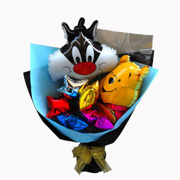 【巧繪網—獨家驚喜禮物】W020001 ‧迪士尼花園=童趣感造型氣球花束 ‧滿滿驚喜熱賣中