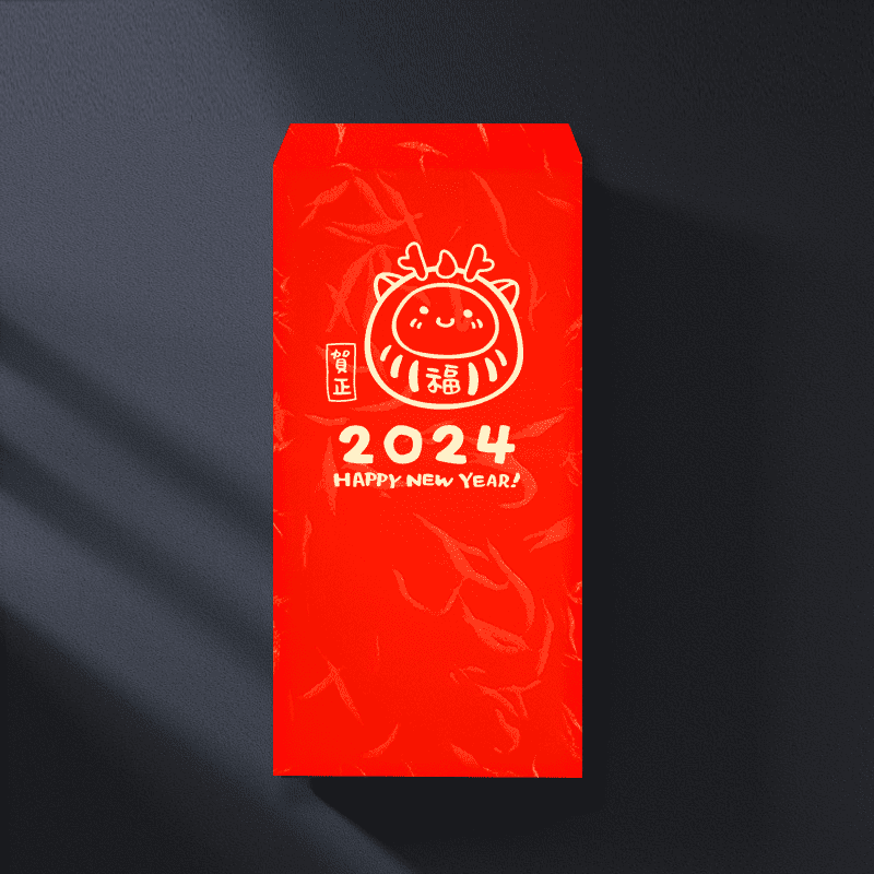 2024 龍年 燙金紅包袋 龍年系列紅包袋 龍福神