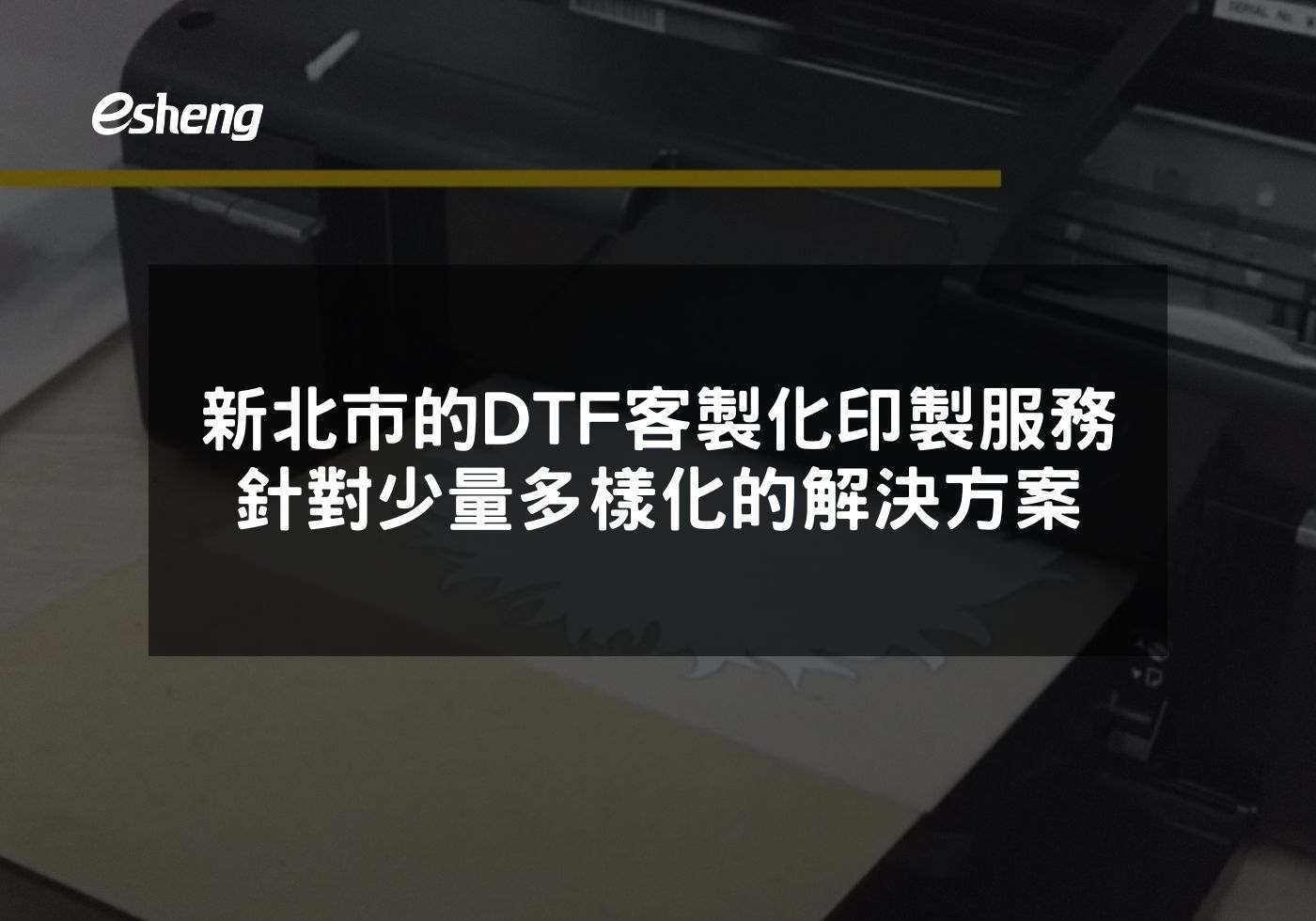 新北市的DTF客製化印製服務 針對少量多樣化市場的高效解決方案